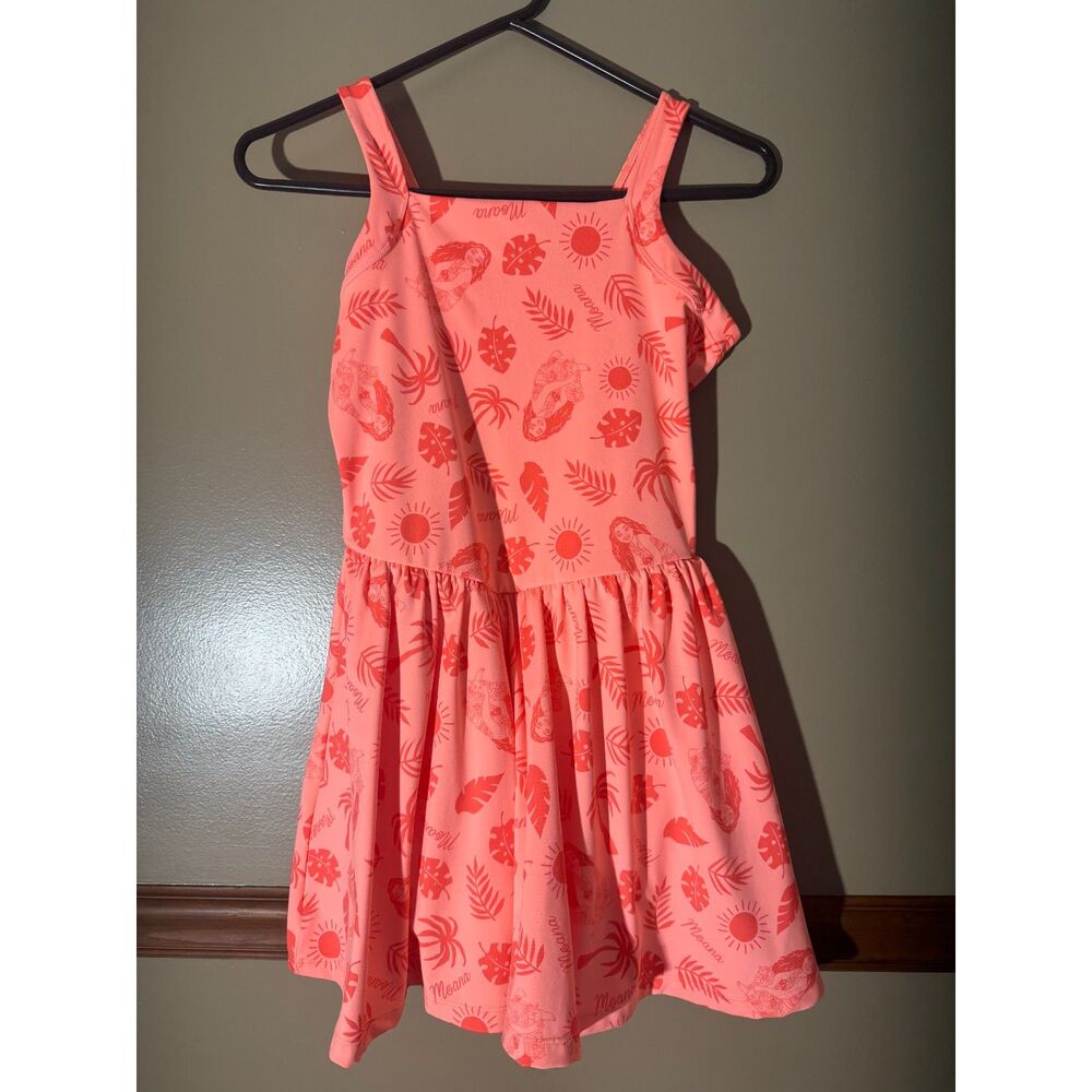 Disney Moana Girls Dress with Built-In Shorts Size L 10/12